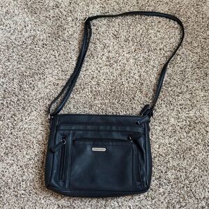 St. John’s Bay Black Leather Crossbody Bag
